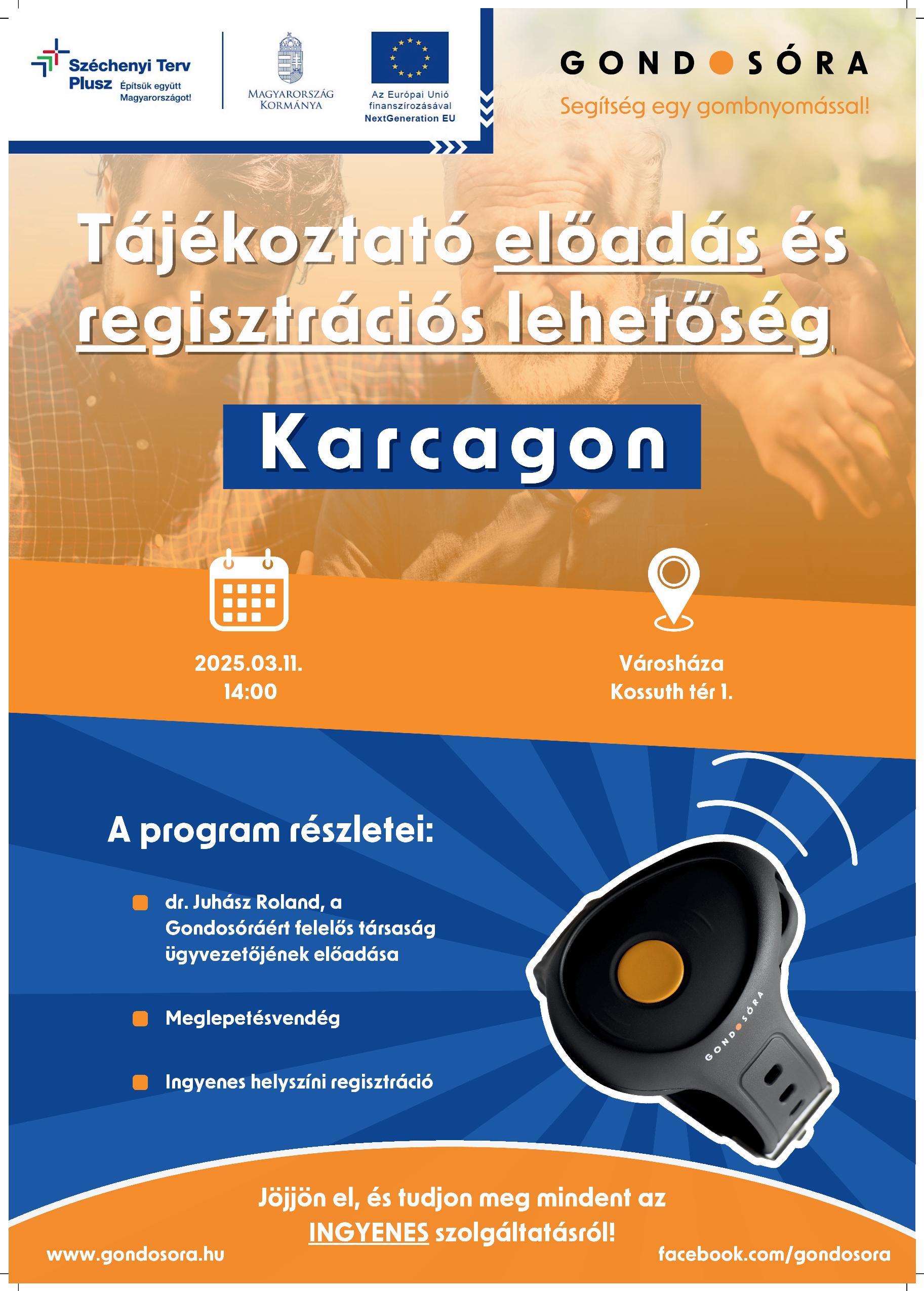 Karcag rendezvény plakátja