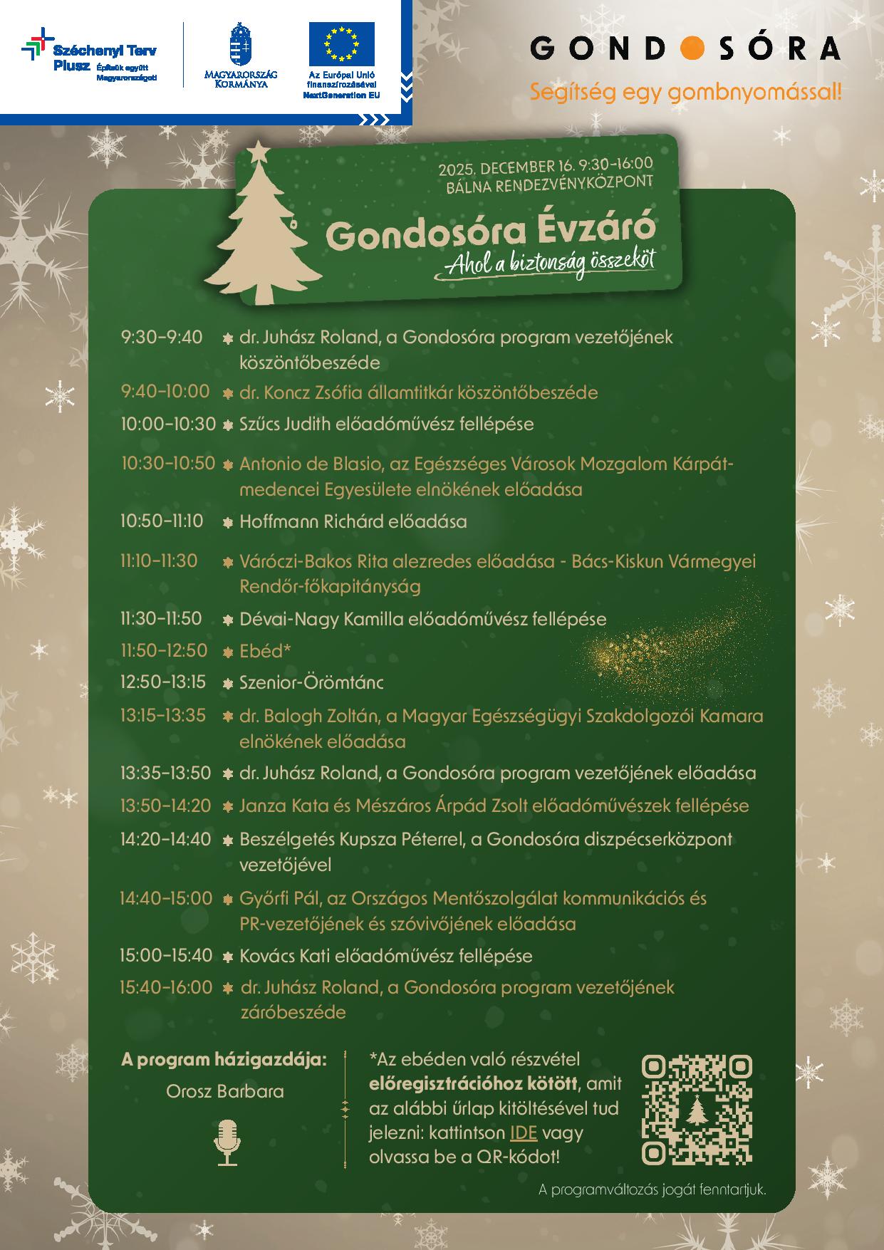 Gondosóra Évzáró plakátja