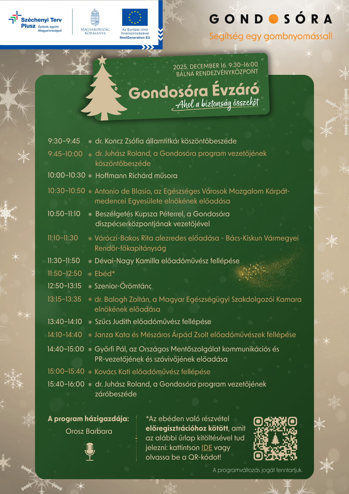 Gondosóra Évzáró plakátja