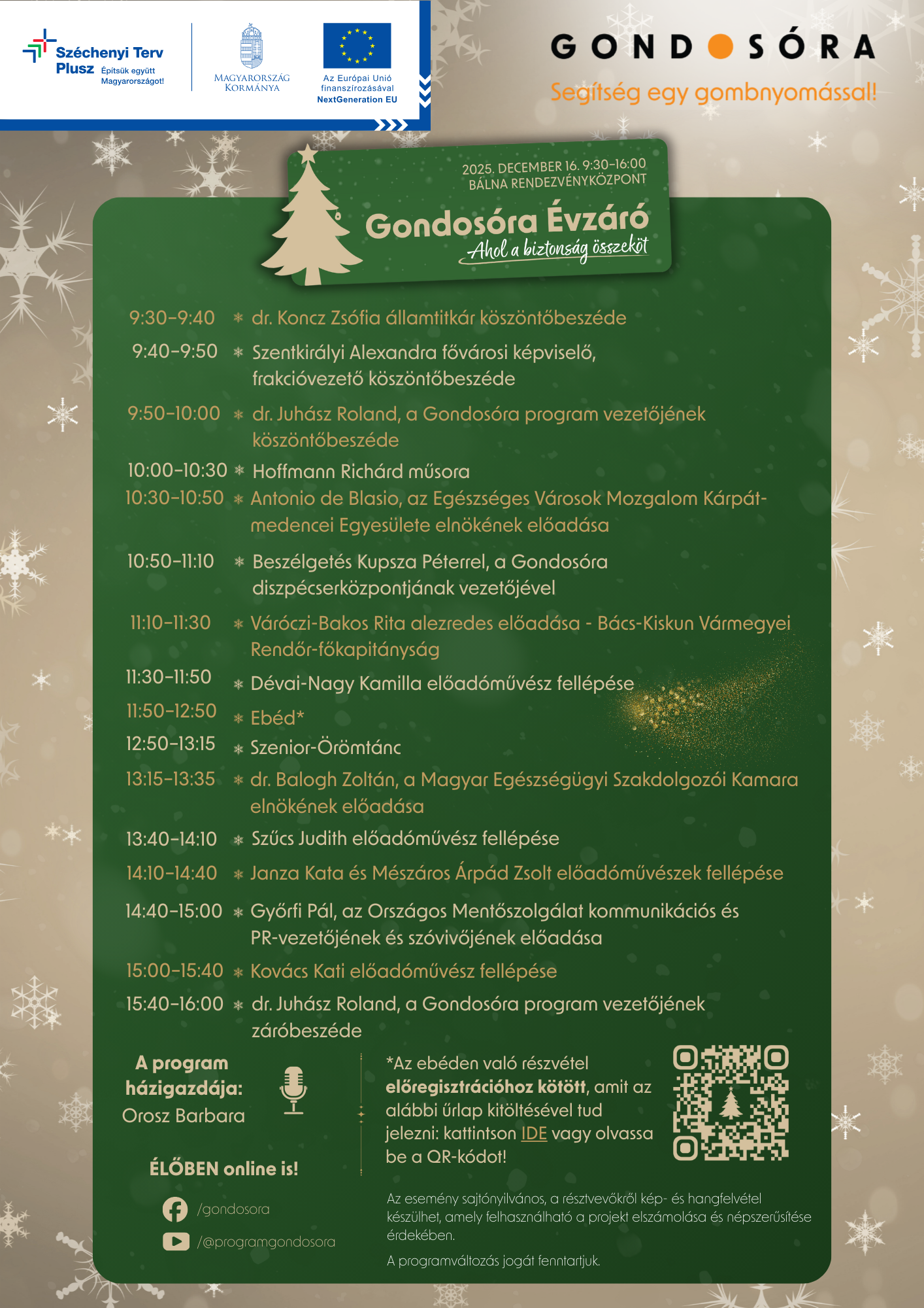 Gondosóra Évzáró plakátja