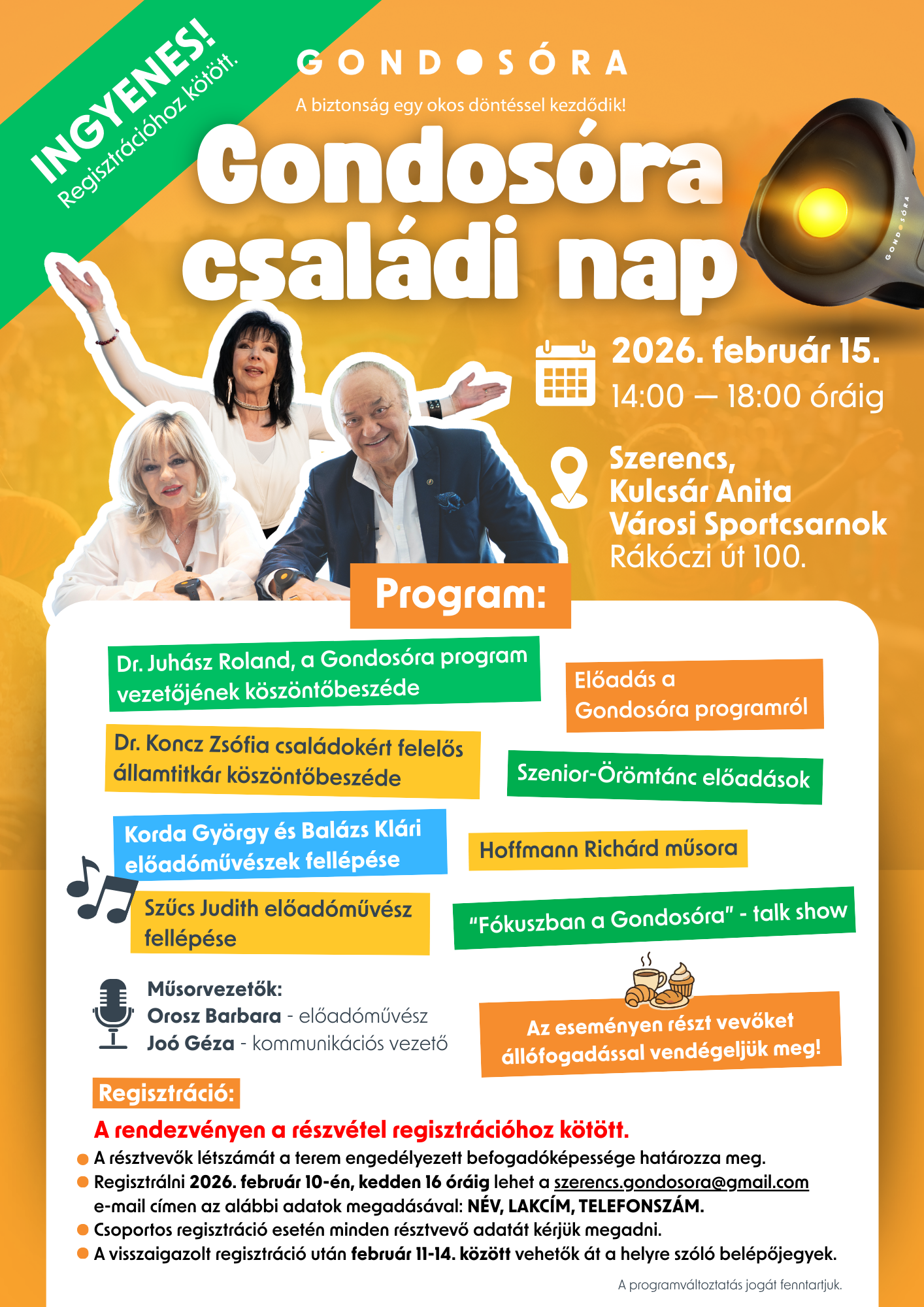 A rendezvény plakátja